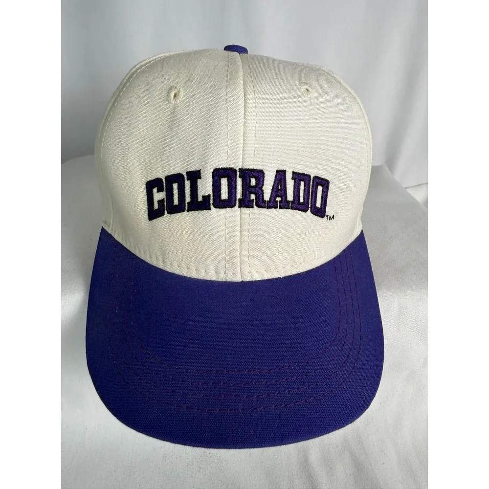 Vintage 1980s Colorado hat Adjustable‎ Strapback made in USA